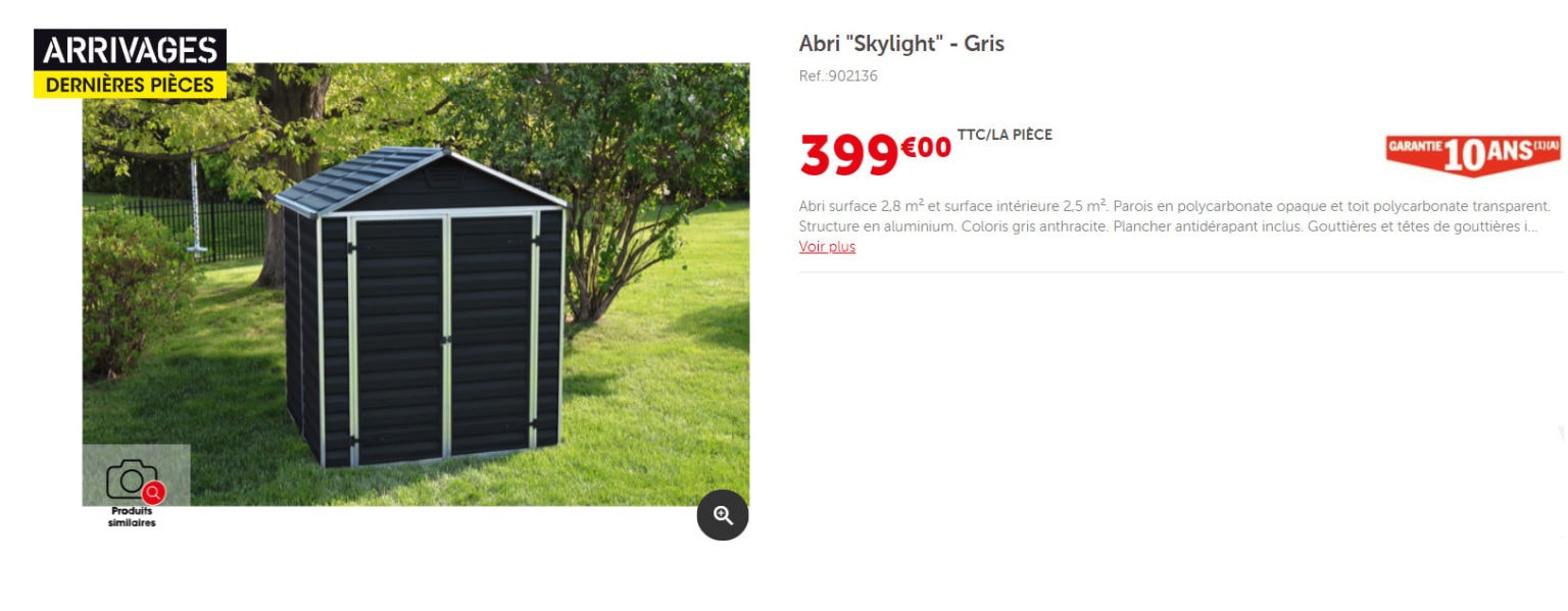 Abri de jardin Brico Depot ⋆ Catalogues et arrivages Brico Depot 2025