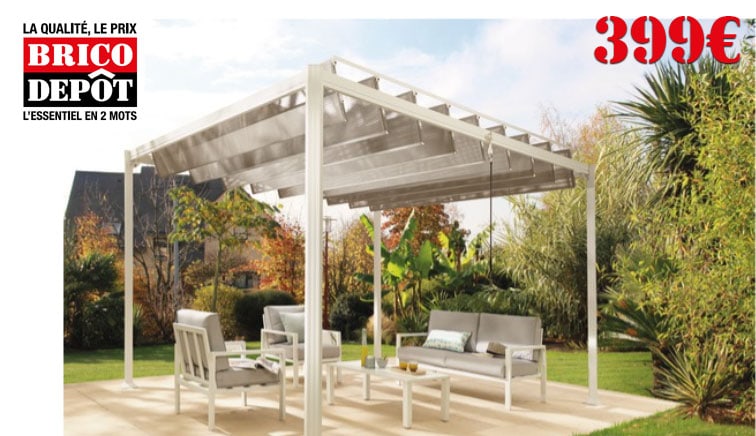 pergola beloye brico depot