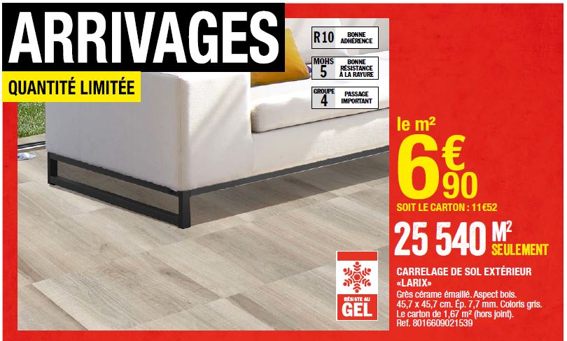 carrelage extérieur terrasse