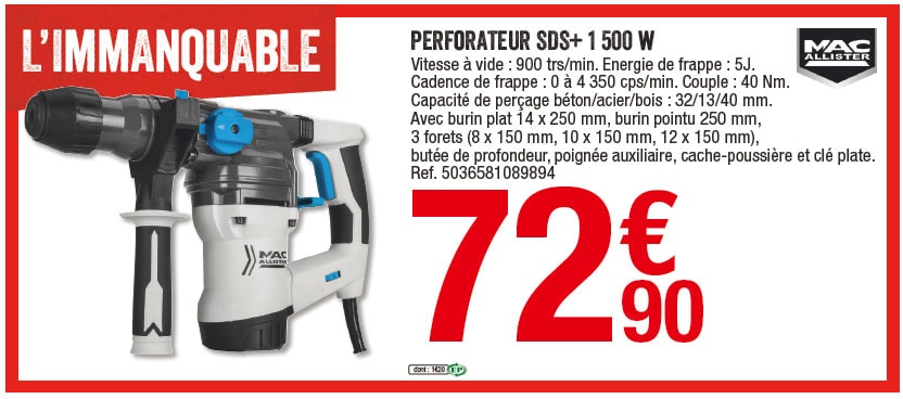 perforateur brico dépot