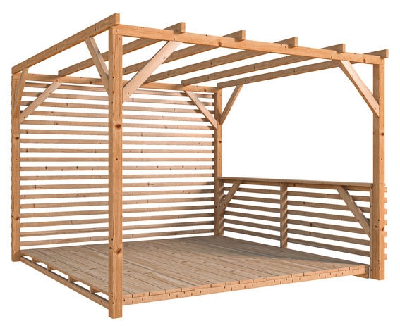 pergola en bois brico depot