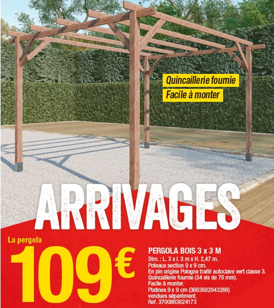 pergola pas cher brico dépot