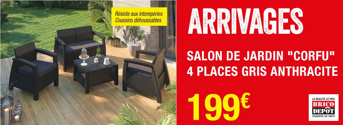 salon de jardin brico depot arrivages