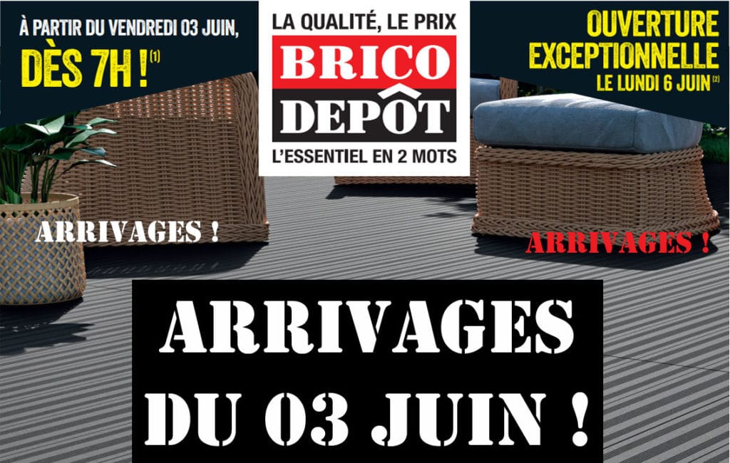 catalogue des arrivages du 3 juin