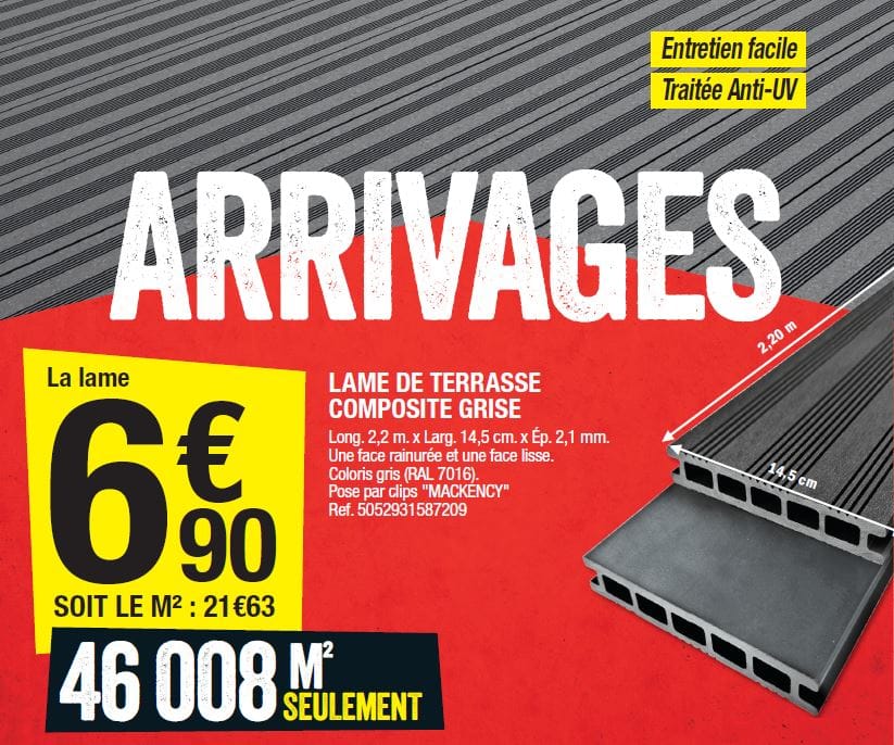 lames terrasse composite brico depot