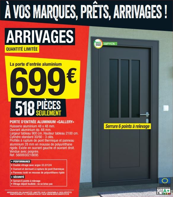 Promo Armoire Résine Haute 3 Portes chez Brico Dépôt