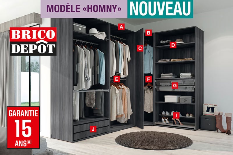 dressing en kit pas cher brico dépot modèle homny cooke lewis