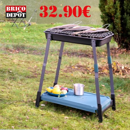 barbecue à charbon pliable brico depot