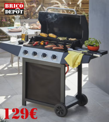 barbecue à gaz et plancha brico dépôt