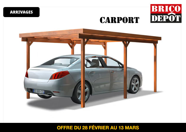 arrivages carport brico dépôt