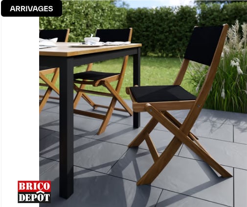 chaise pliante brico depot