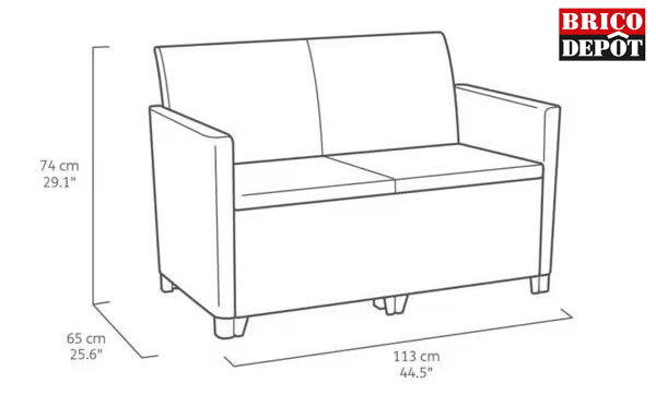 dimensions canapé