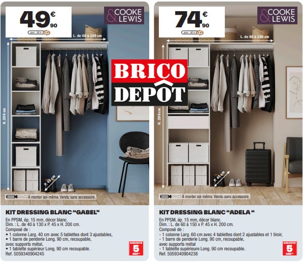 dressing brico dépot cooke et lewis