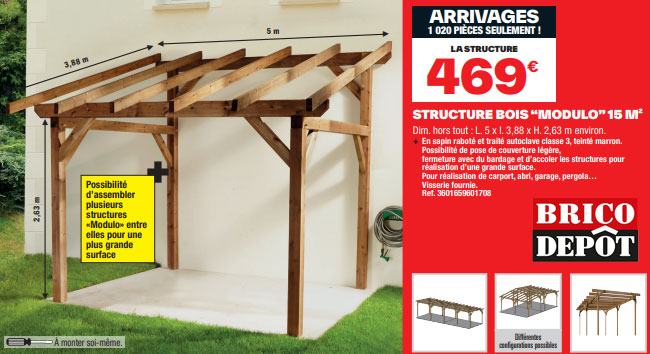 pergola en bois