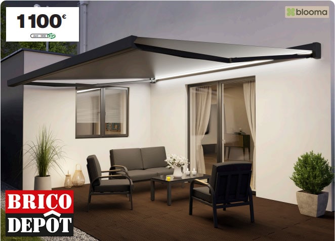 store banne brico depot à 1 100€