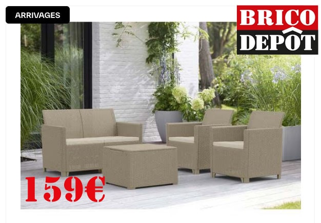 salon de jardin pas cher brico depot