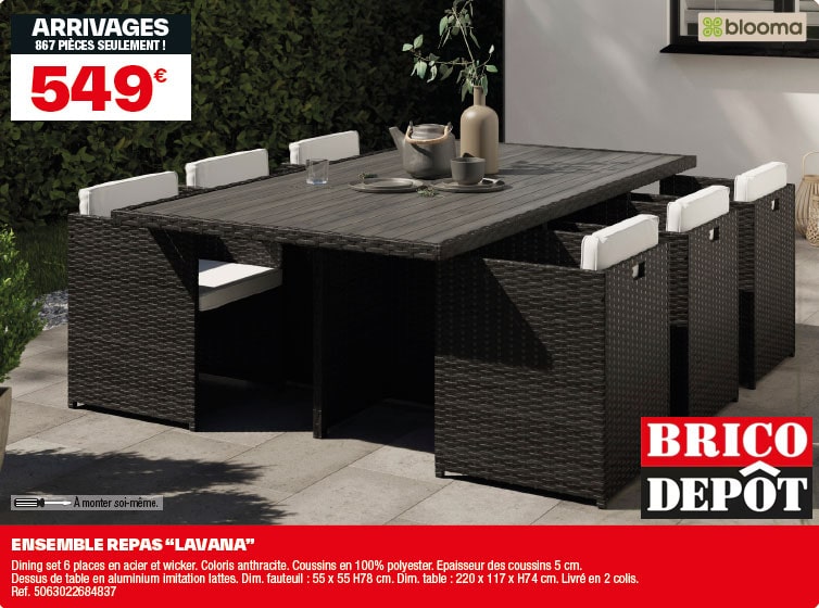 salon de jardin discount brico depot