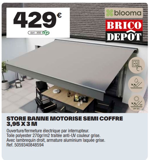 store banne brico depot