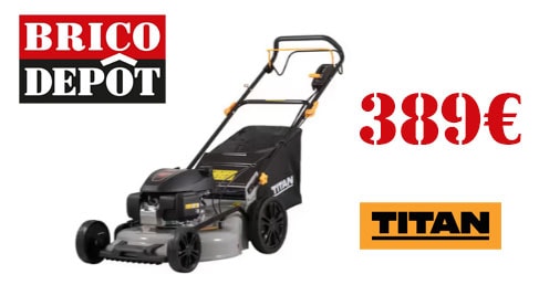 tondeuse à gazon brico depot titan
