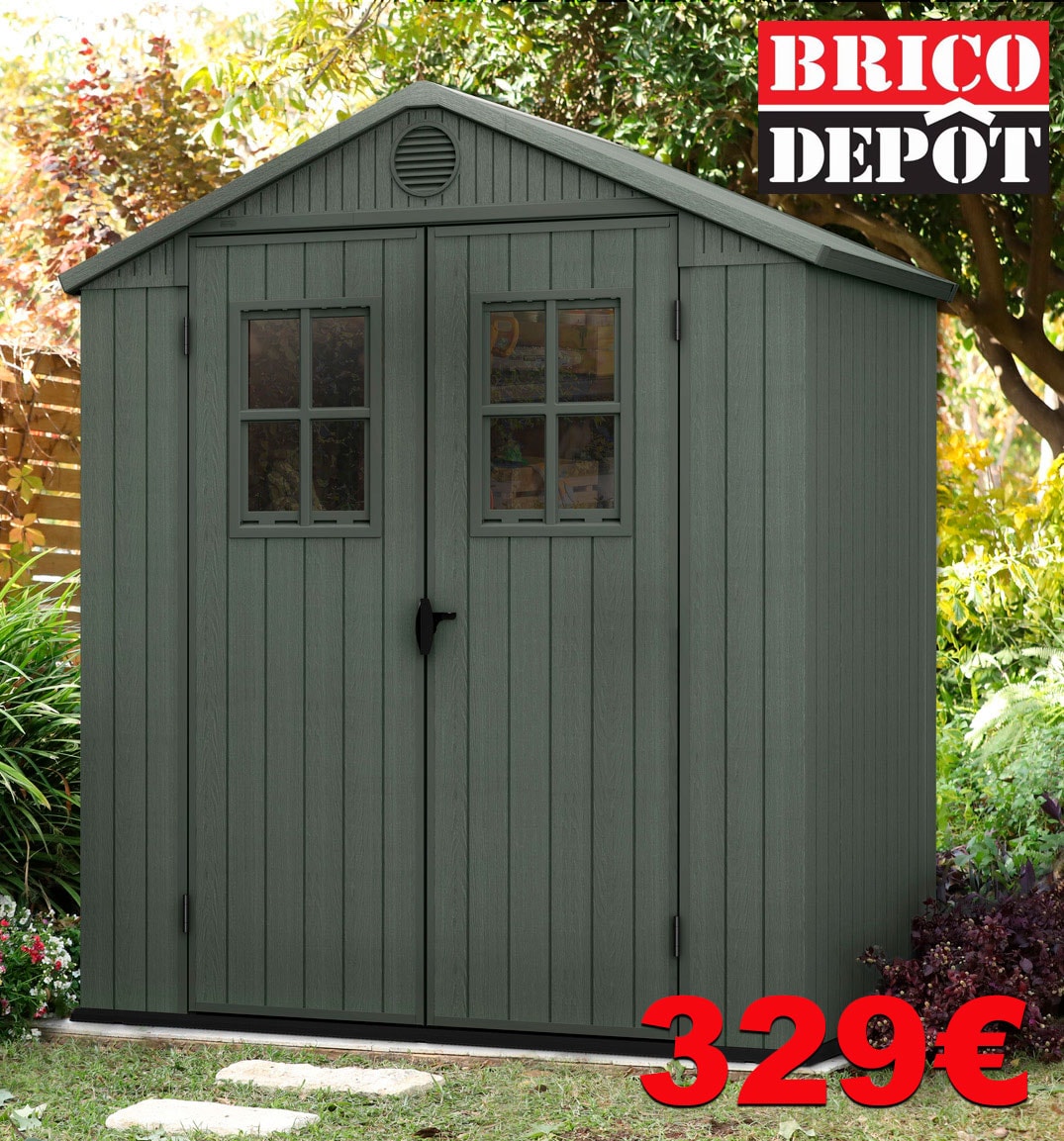 abri de jardin brico dépôt à 329€