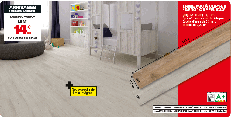 Lames PVC brico dépôt