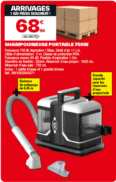 Shampouineuse brico dépôt