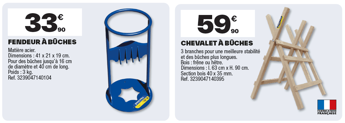 fendeur de bûches brico dépôt
