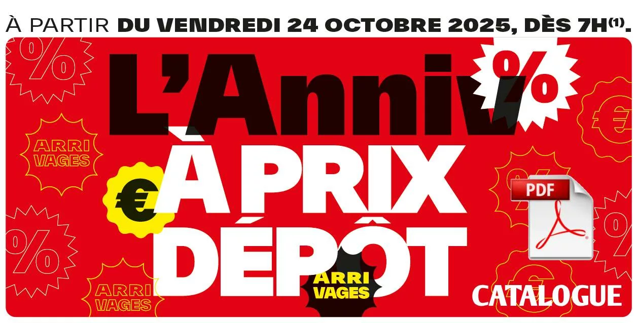 arrivage brico depot du 24 octobre 2025