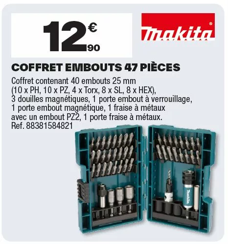 coffret d'embouts brico dépôt