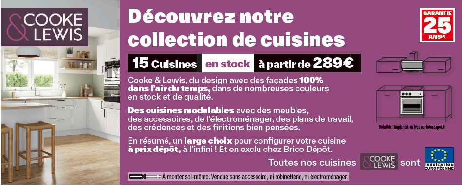 cuisines brico dépôt
