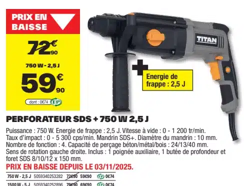 perforateur SDS TITAN