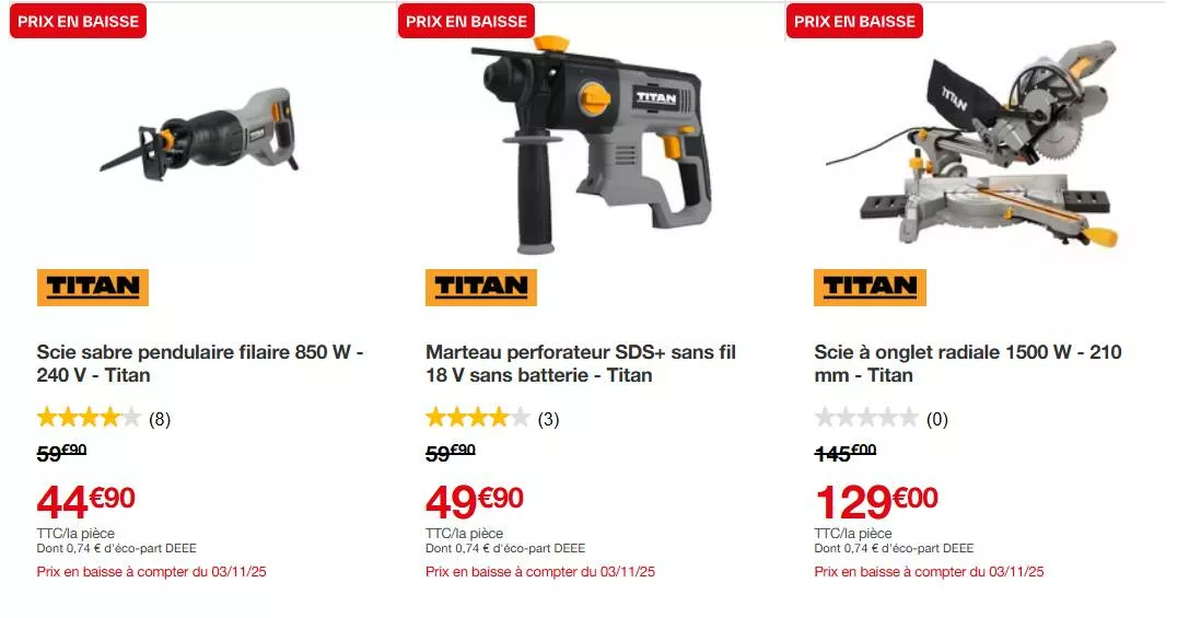 perceuse à percussion titan