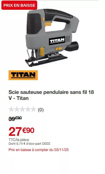 scie sauteuse titan