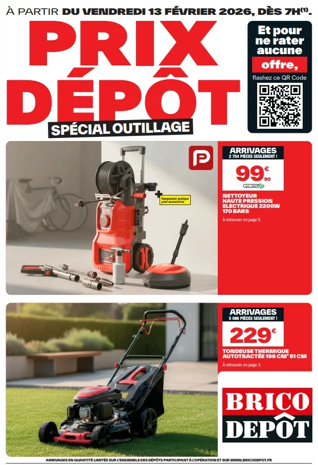 catalogue des arrivages brico dépôt du 13 février 2026 au format pdf lien de téléchargement du catalogue brico dépôt du 13 février 2026
