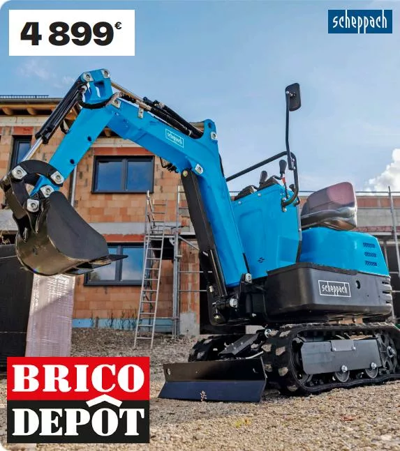 mini pelle brico dépôt