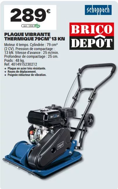 plaque vibrante brico dépôt