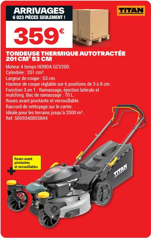 tondeuse à gazon électrique brico dépôt à moteur honda