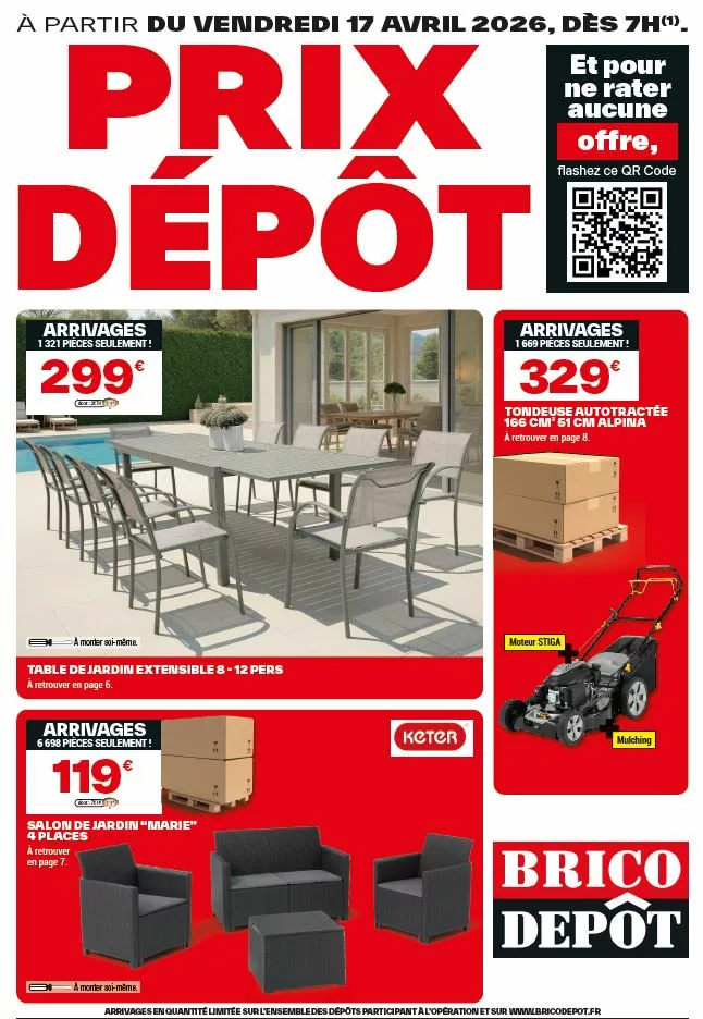 Catalogue pdf des arrivages Brico Dépôt du 17 avril 2026 catalogue brico dépôt des arrivages du 17 avril à télécharger au format pdf