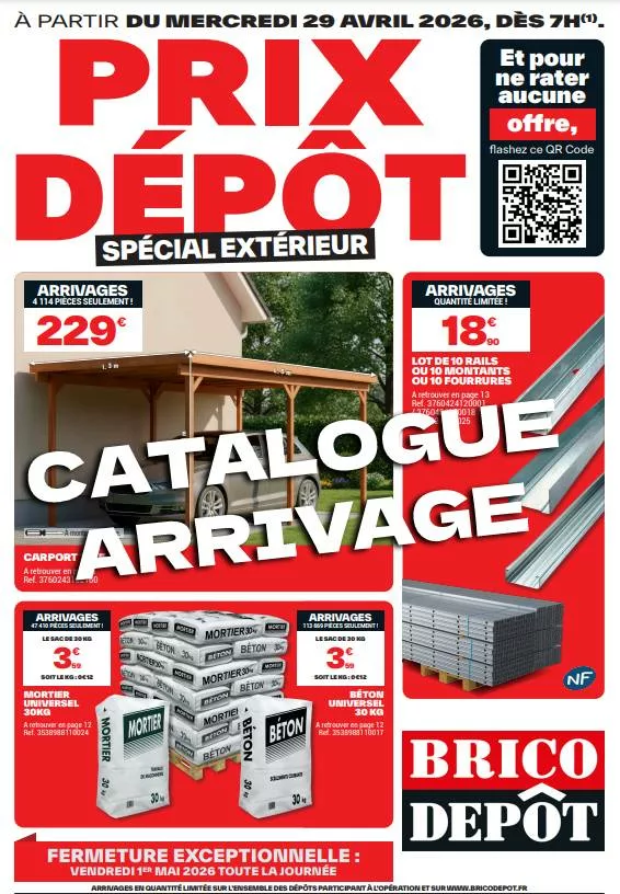arrivage brico depot du 29 avril 2026 : catalogue à télécharger