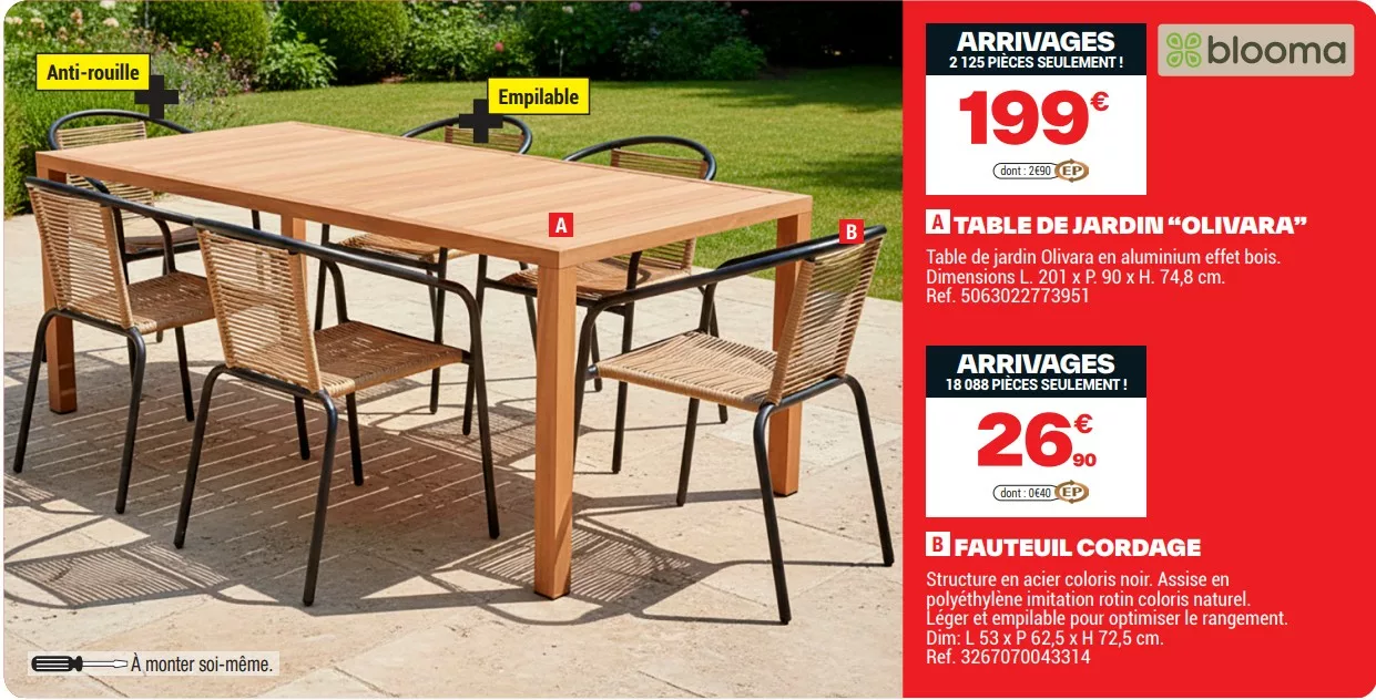 salon de jardin pas cher brico dépôt