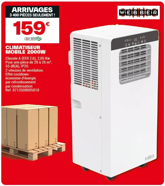 climatiseur brico dépôt à 159€