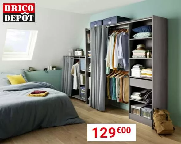 dressing brico dépôt imitation chêne grisé