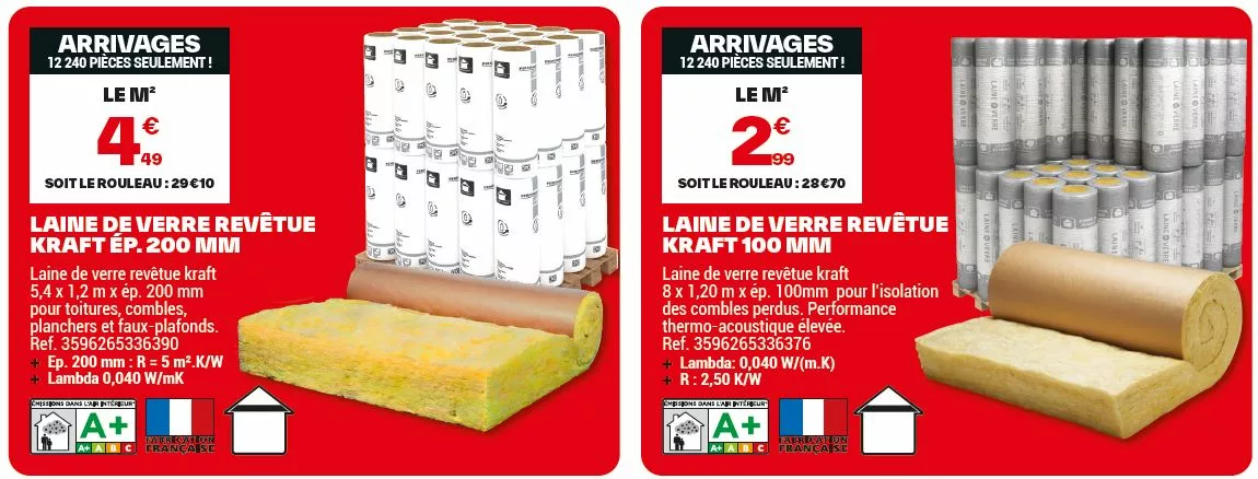 prix de la laine de verre brico dépôt